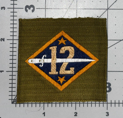 WW 1 AEF 12th Division Liberty Loan Patch Inv# K8598